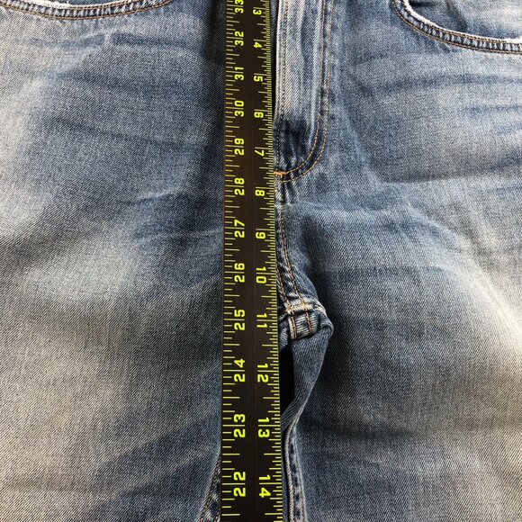 Rag & Bone Women's Jeans Size 29 Retro 70s Flare Frayed Hem Cropped Casual Blue - Picture 7 of 16